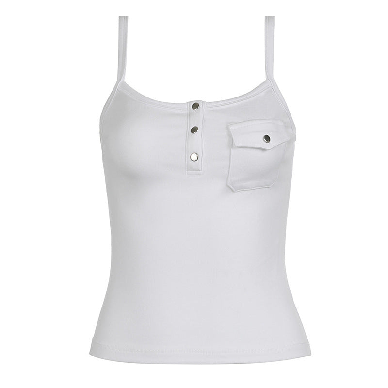 Wind Basic Pocket Outerwear Camisole