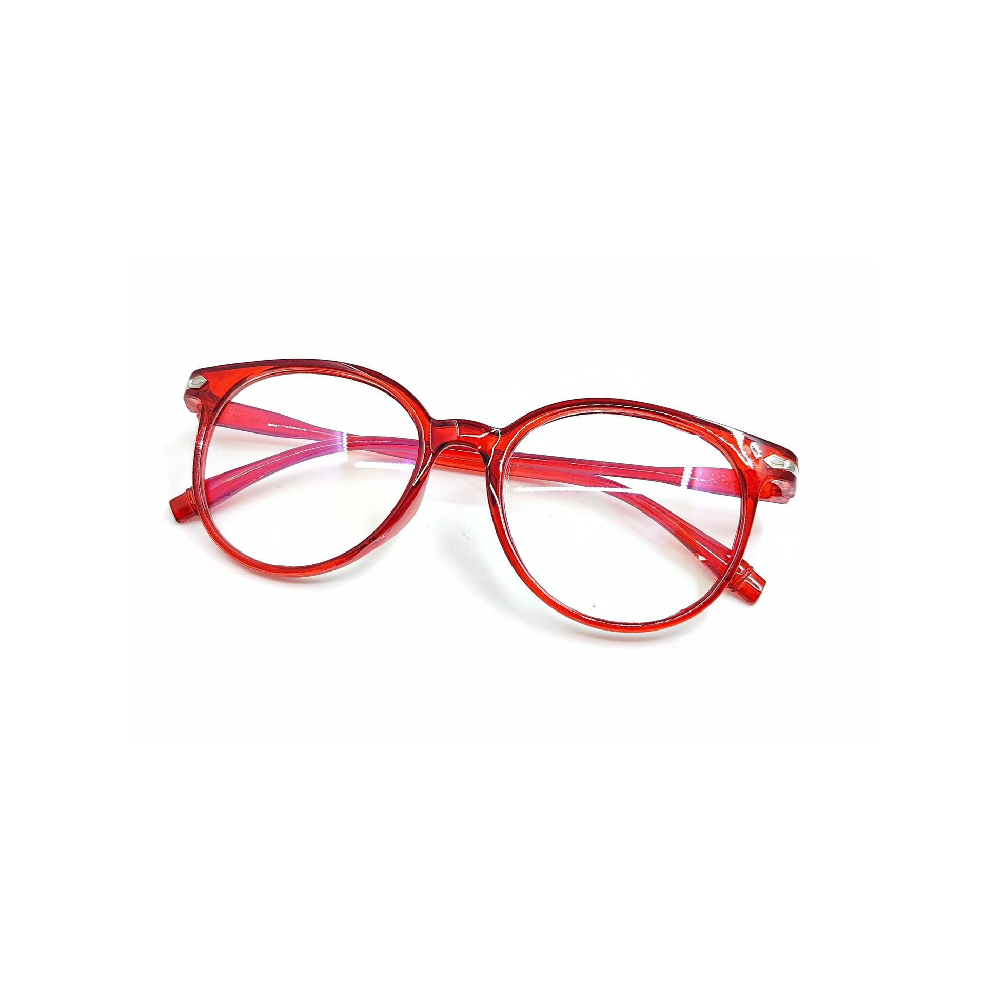 Women's Simple Solid Color Large Frame Glasses Accessories